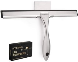 Douchewisser RVS- Luxe Trekker Douche - Ophanghaak Zonder Boren - Douche Trekker Chroom