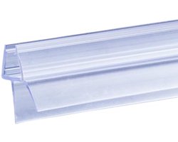 Douchezegel voor Glasdeuren 100 cm - Ideaal voor Douchecabines en Badkuipen - Vervangende Seals met Dikke Rubberen Lippen
