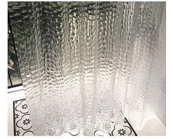 Douchgordijn 150x180 cm Schimmelwerend - Verzwaarde Rand met Metaal Oogjes, EVA Materiaal voor Badkamer Privacy