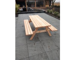 Douglas geschaafd picknicktafel 200 cm lang houtdikte 45mm