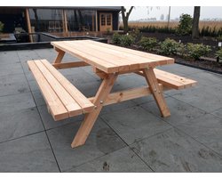Douglas geschaafd picknicktafel 250 cm lang houtdikte 45mm