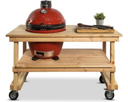 Douglas tafel + Kamado Joe Classic of Big Joe - Rood