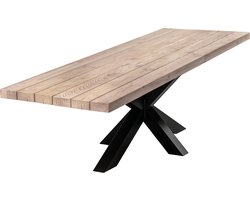 Douglas Tuintafel 180 x 100 - Stalen Matrix Poot + Tijdelijk Gratis Onderhoudspakket - inclusief montage
