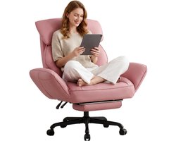 Dowinx gamestoel - Gamestoelen - Verstelbare Gamingstoel - Ergonomische Bureaustoel - Grote Bureaustoel - Game stoel massage - Bureaustoel pocketvering - Game bureaustoel - chair - PU - Roze