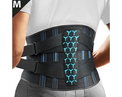 DOWO® - Rugbrace Onderrug - Rugband met metalen Baleinen - Postuur Corrector - Rugbandage Ondersteuning Band - Houding corrector Man & Vrouw - M (Taille: 72 ~ 90 cm)