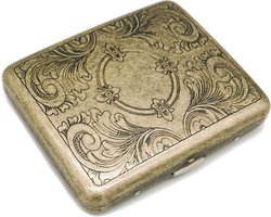 DOWO® - Sigaretten Doosje - Sigarettenhouder - Koper - Sigaretten Box - Sigarettendoosje - Sigarettendoosjes - Sigaretten Opbergdoosje - Sigaretten houder - 20 Sigaretten