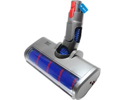 Dparts elektrische zuigmond met soft roller borstel geschikt voor Dyson steelstofzuiger - met LED verlichting - voor series V7 V8 V10 V11 V15 - vloerborstel turboborstel vloerzuigmond mondstuk stofzuigermond