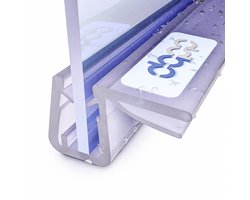 DQ-PP Douchestrip 100cm - Afdichting voor 6mm - 8mm Glasdikte - UK28 - Transparante Waterkeringsprofiel voor Douchedeur en Douchecabine