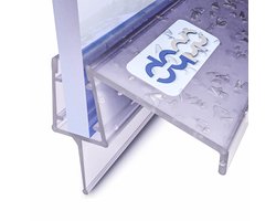 DQ-PP Douchestrip 140cm - Afdichting voor 6mm - 8mm Glasdikte - UK21 - Transparante Waterkeringsprofiel voor Douchedeur en Douchecabine