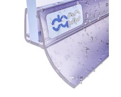 DQ-PP Douchestrip 150cm - Afdichting voor 4,8mm - 5mm Glasdikte - UK12-05 - Transparante Waterkeringsprofiel voor Douchedeur en Douchecabine