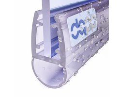DQ-PP Douchestrip 200cm - Afdichting voor 6mm - 8mm Glasdikte - UK07 - Transparante Waterkeringsprofiel voor Douchedeur en Douchecabine