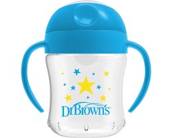 Dr. Brown's Tuitbeker - 6+ maanden - Zachte tuit - Blauw - 180ml