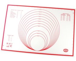 Dr. Oetker 1923 keukensnijplank Rechthoekig Silicone Rood, Wit
