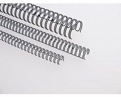 Draadkam Bindelementen - Bindruggen Wire-O - Documenten Binden - Professionele Kwaliteit - 23 Lussen 11.0 mm - Zwart