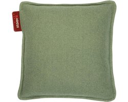 Draadloos infrarood warmtekussen - 45x45 cm - 2-4 uur warmte - Oplaadbare batterij - Veilige oververhittingsbeveiliging - Woolly Mid Green