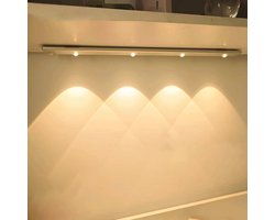 Draadloze Bewegingssensor Onderkast Verlichting – 3 Kleuren Dimbaar LED Lamp voor Keuken, Kasten en Trappen – Oplaadbare Nachtlamp (20 cm)