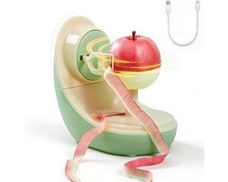 Draadloze elektrische appelschiller – Draagbaar, oplaadbaar tafelmodel – Snel schillen – Afneembaar mes – Eenvoudig te reinigen – Groen