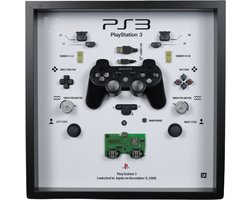 Draadloze Gaming Controller Lijst in Shadowbox - Handgemaakt Retro Frame (Zwart)