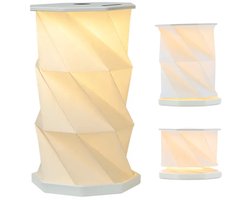 Draadloze inklapbare Tafellamp - 3 kleuren - Gemaakt van papier - Luxe decoratie lamp - Woonkamer