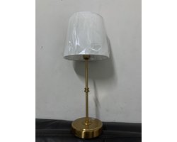 Draadloze LED-bureaulamp - met dimmer - ingebouwde oplaadbare batterij - 3 helderheidsniveaus - kan gebruikt worden als terraslamp, nachtlampje naast het bed of sfeerverlichting in de eetkamer - antieke messing afwerking
