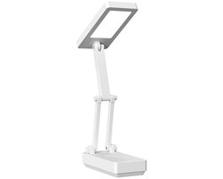 Draadloze LED-bureaulamp - Opvouwbaar - Bureaulamp met aanraakbediening - Nachtlampje - Dimbaar - 3 lichtstanden - Oplaadbaar via USB - Geschikt voor slaapkamer, lezen en studeren