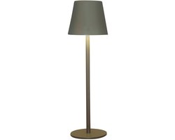 Draadloze Tafellamp | 27,5 x 9 cm | Warmwit dimbaar | Mat Olijfgroen | Anna's Collectie