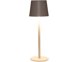 Draadloze Tafellamp | 27,5 x 9 cm | Warmwit dimbaar | Mat Zand | Anna's Collectie