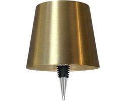 Draadloze Tafellamp – 3 Lichtkleuren – Grote batterij gaat 10 uur mee – Geborsteld Metaal – Goud – IP54 Spatwaterdicht – LED Fleslamp – Oplaadbaar – Touch bediening – Sfeerverlichting voor Binnen & Buiten