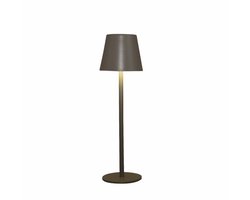 Draadloze Tafellamp - Oplaadbare Lamp - Dimbaar - Taupe - 36,5cm - Tafellamp Oplaadbaar - Touch Lamp - Binnen en Buiten