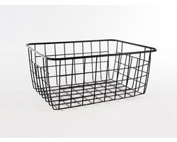 Draadmand 20 x 15,5 x 8 cm – mat zwart