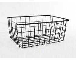 Draadmand - 24x18x10 cm - Mat Zwart