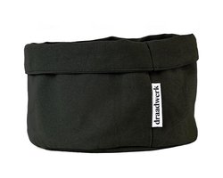 draadwerk Broodmand Stof | Brood Mandje | Opbergmand | Ontbijtmand van 100% Katoen | Broodmanden | Mandjes Voor Ontbijt, Brunch & Feestdagen (Zwart)