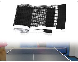 Draagbaar Tafeltennisnet Set van 2 Stuks, Vervangend Net voor Binnen en Buiten, Nylon Tafeltennisnet voor Sport en Recreatie
