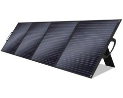 Draagbaar Zonnepaneel – Opvouwbaar Zonnepaneel – Mobiel Zonnepaneel – Kampeer Zonnepaneel – 200 Watt Vermogen – Lichtgewicht Design