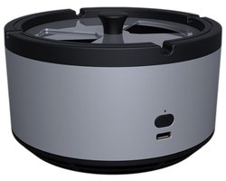 Draagbare 2-in-1 elektrische asbak en luchtreiniger - oplaadbaar-Luchtreiniger - verwijdert rookgeur uit auto's, kamers en kantoren - luchtzuivering - draagbare asbak - grijze asbak