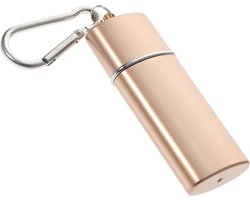 Draagbare Asbak Sleutelhanger - Asbak Sleutelhanger Goud - Portable asbak - Asbak voor sleutelbos - Makkelijk mee te nemen buiten - Hanger asbak