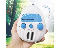 Draagbare Badkamer Douche Radio - Mini Douche Radio - Waterdicht - Bad Radio - Fm/Am Radio - Wit