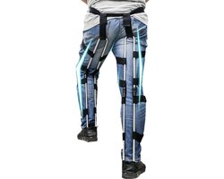 Draagbare Beenstoel - Sta-hulp Exoskelet - Ondersteuning Buiten - Verstelbaar Roestvrij Staal - 150 kg Capaciteit - Zilver