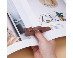 Draagbare Boekhouder en Zijklem met Kat Motief voor Boekenliefhebbers Thuis en in de Bibliotheek