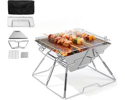 Draagbare Camping Barbecue – Opvouwbare Houtskool BBQ voor Tuin, Balkon en Picknick
