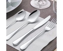Draagbare Camping Bestek Set 6 Stuks - Roestvrij Staal Dinner Set voor Outdoor Reizen en Picknicks