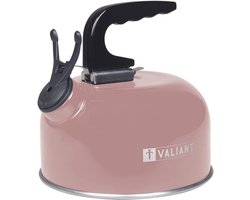 Draagbare Camping Fluitketel - Roze, Aluminium, 1 Liter