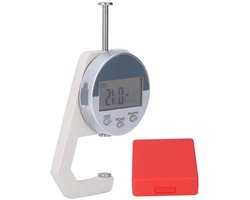 Draagbare digitale diktemeter tot 25,4 mm, hoge precisie meetinstrument voor leer, papier en metaal met LED-display en aluminium behuizing voor kwaliteitscontrole en ambachtelijke toepassingen