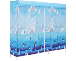 Draagbare Garderobekast - Kledingrek Opberger - Thuisopslag Ordenen - Volledig Afgedekt Ontwerp - 201 x 170 x 45 cm