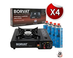 Draagbare Gasfornuis - camping kookstel - outdoor - 8 gasflessen