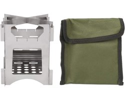 Draagbare Houtkachel voor Camping - Inklapbaar Roestvrij Staal Kooktoestel