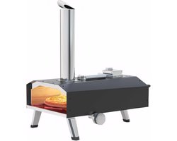 Draagbare houtpellet pizzaoven voor tuin en camping - Kook pizza's in 60 seconden