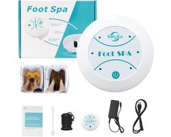 Draagbare Ionische Voetbad Machine | CE-Gecertificeerd Wit Model | Compacte Opvouwbare Spa met Detox-functie & Waterdichte Bak