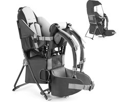 Draagbare Kinderdrager met Opbergtas - Inklapbare Rugdrager voor Wandelen (6-36 Maanden, tot 18 kg)