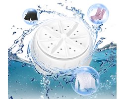 Draagbare mini-automatische wasmachine met turbinereinigingsfunctie, multifunctionele USB-vaatwasser, compacte wasmachine, geschikt voor campers, appartementen, reizen en wasruimtes in studentenkamers.